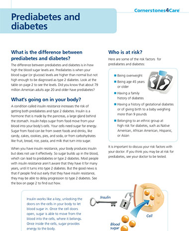 Pre-Diabetes and Diabetes