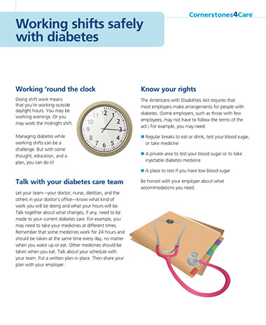 Working Shifts Safely with Diabetes